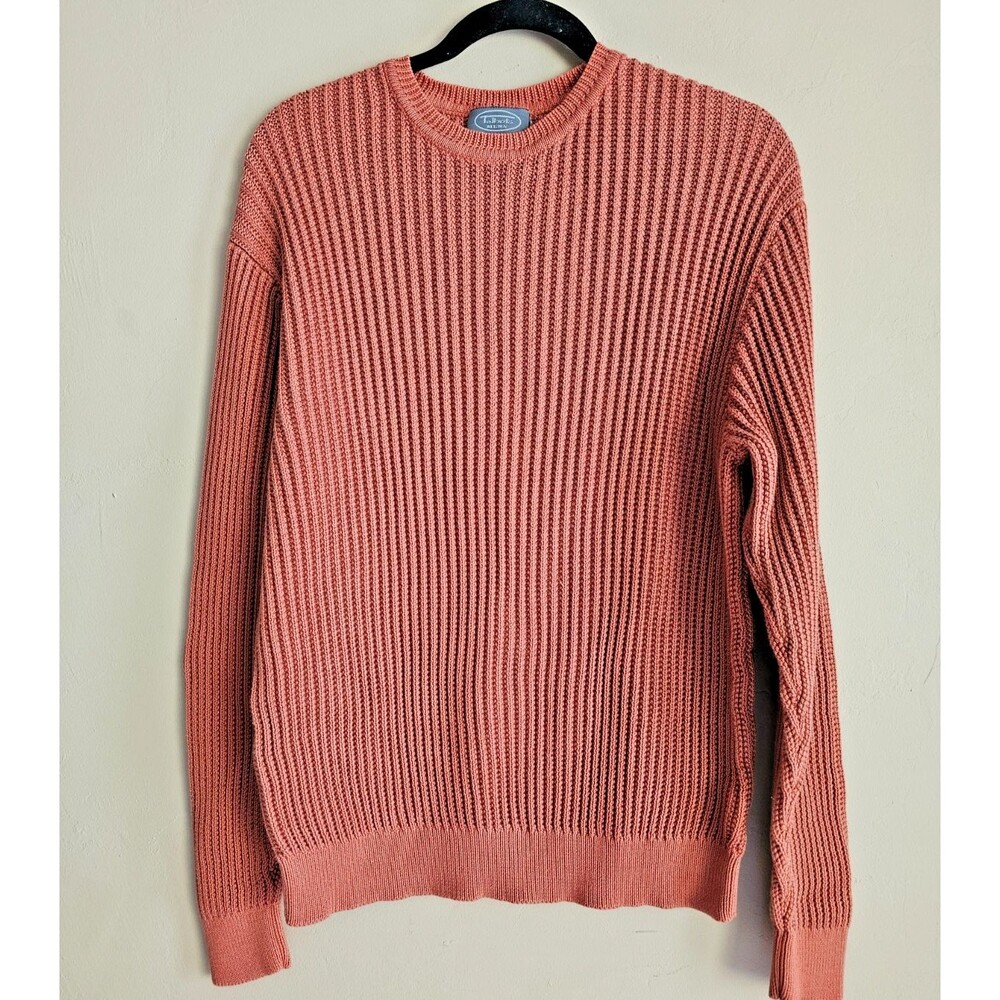 TALBOTS MEN'S 100% MERCERIZED PIMA COTTON CREW NECK PULLOVER SWEATER Size M to L